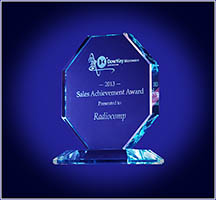 Sales Achievement Award Presented to Radiocomp, LLC by Dow-Key Microwave Corporation in 2013